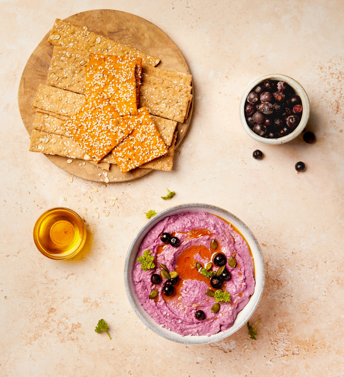 🫐 Blackcurrant Hummus – A Colourful, Healthy Twist Using British Super – Lucy's Dressings