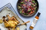 Friday night fakeaway: Marinated poussin with Asian inspired slaw and sweet potato chips