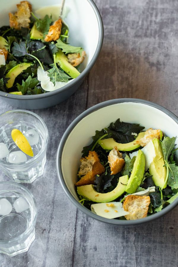 Kale and Avocado Caesar Salad