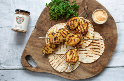 Griddle Chicken Skewers