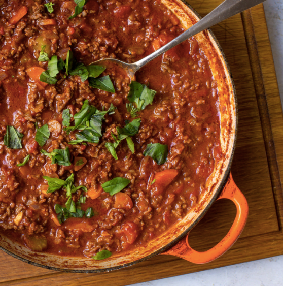 Lucy's Balsamic Bolognese
