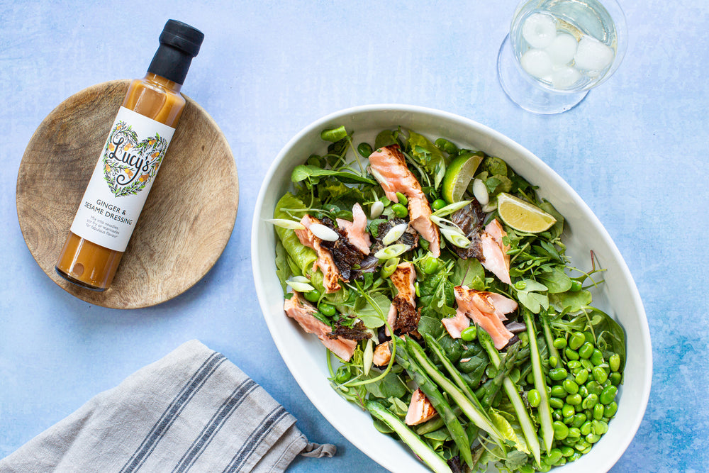 Salmon Salad With Lucy's Ginger and Sesame