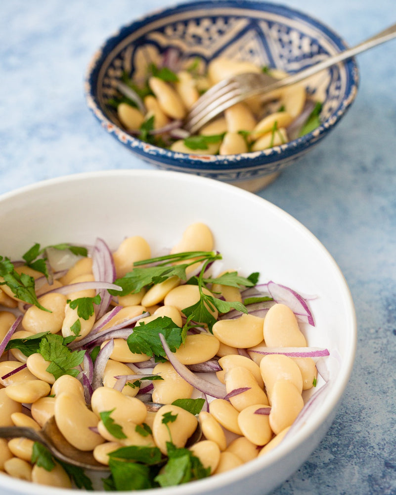 Butter Bean, Red Onion and Parsley Salad